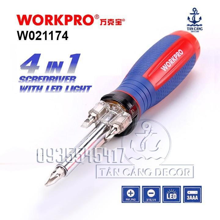 Tuốc vít đèn led Workpro W021174
