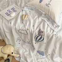 Tươi Tắn Voi Con 80Lilan Jing Tencel Mùa Hè Mát Mẻ Chăn Bông Băng Lụa Trần Ngủ Trẻ Em Phim Hoạt Hình Điều Hòa Nhiệt Độ M