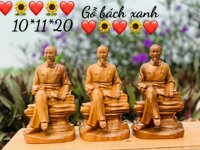 Tượng bác hồ bằng gỗ bách xanh thơm nức kt  cao 201110cm