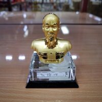 Tượng Bác Hồ Bằng Thuỷ Tinh ( Vật Phẩm Phong Thuỷ ) Kèm Tinh Dầu - VHMART57
