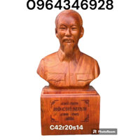 tượng  bác hồ gỗ hương  nguyên khối