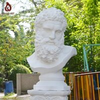 Tượng Bán Thân - Đầu Tượng Thạch Cao Fernese Hercules Phong Cách Hy Lạp, Phục Hưng