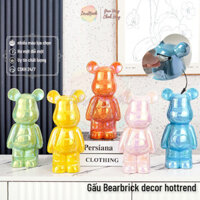 Tượng Bearbrick LOVENOOK nhiều màu chất liệu sứ, Gấu cao 28cm trang trí nhà văn phòng showroom quà tặng tân gia