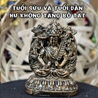 Tượng Bồ Tát Hư Không Tạng 12cm Màu Đồng Cho Bản Mệnh Tuổi Sửu Và Dần - Minh Đức