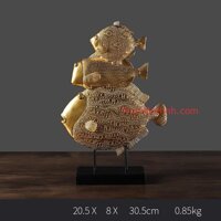 Tượng cá vàng tài lộc | Trang trí phòng khách, quán cà phê, studio