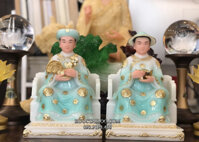 Tượng Cậu Tài Cậu Quý Bột Đá Xanh Ngọc CTCQ-003