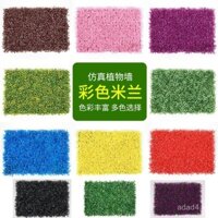 Tường cây nhân tạo, cỏ Milan đầy màu sắc, tường cây xanh trang trí, tường hoa nền trong nhà phòng khách, cỏ giả nhựa