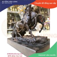 Tượng Chiến Binh Cưỡi Ngựa Kéo Xe-Tượng Decor Trang Trí Châu Âu (DxRxC: 28x10x16cm Nặng 4.5kg)