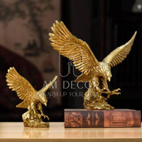Tượng Chim đại bàng, chim ưng quyền lực, tự do, phong thuỷ decor bàn làm việc sang trọng - AM Decor