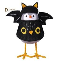 Tượng chim đứng Halloween, Tượng chim ma, Búp bê chim Halloween, Trang trí cửa sổ nhà để bàn