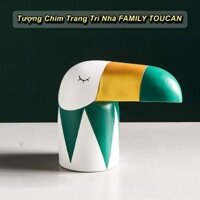 Tượng Chim Trang Trí Nhà FAMILY TOUCAN Cao Cấp - Home and Garden
