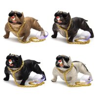 Tượng chó Bull Mỹ trang trí taplo ô tô hay bàn làm việc