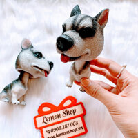 Tượng Chó Lu Gật Đầu (Thạch Cao)