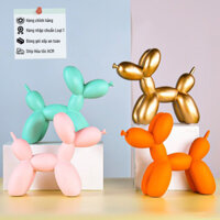 Tượng chú chó Poodle  bong bóng SG.DECOR nhiều màu trang trí nhà kệ tủ quà tặng sinh nhật khai trương decor nội thất