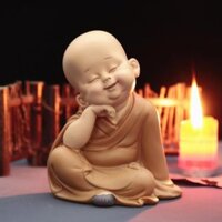 Tượng Chú Tiểu Áo Vàng Size Lớn 16CM