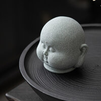 Tượng Chú Tiểu Bằng Đá Sa Thạch | Đặt Tượng Ở Gian Thờ, Bàn Trà, Ôtô