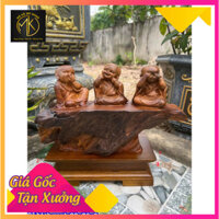 Tượng chú tiêu mái thoải gỗ bách xanh kích tấc 20x36x9