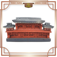 Tượng chùa 2 tầng TC51 - trưng bày, phối tiểu cảnh, bán cạn, terrarium