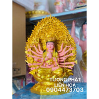 TƯỢNG CHUẨN ĐỀ BỒ TÁT cao 40cm cả lá đề