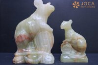 Tượng Chuột Ngọc Pakistan Tự Nhiên 15cm