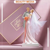 Tượng cô dâu chú rể trang trí lãng mạn - Quà tặng cưới bạn thân ý nghĩa