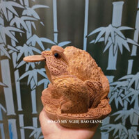 Tượng con Cóc ngậm vàng hút tài Lộc gỗ xá xị .Xưởng Gỗ Phong Thuỷ Tín Nghĩa