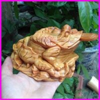 Tượng con cóc thiềm thừ gỗ huyết long - Tạnge vòng bách xanh