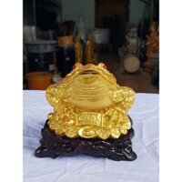Tượng con Cóc, Thiềm Thừ phong thủy, Linh vật thờ cúng phong thủy, hoặc để xe ô tô, cao 13cm.