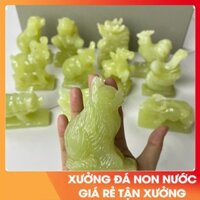 Tượng con giáp (linh vật theo tuổi) đá Ngọc Hoàng Long vào Ngọc Pakistan cao 10cm