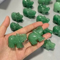 Tượng con Voi đá TAnh tự nhiên kích thước 4cm và 5cm