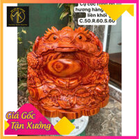 Tượng cụ cóc rồng gỗ thơmgỗ liền khối