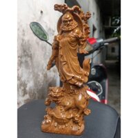 Tượng Đạt Ma Gỗ Bach Xanh Cao 20cm