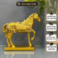 TƯỢNG DECOR NGỰA ĐỨNG VÀNG TRANG TRÍ NHÀ CỬA ĐỒ DECOR DC074