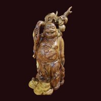 Tượng Di Lặc gỗ cẩm chỉ Gia Lai 57x29x20cm