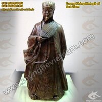 Tượng đồng Khổng Minh Gia Cát Lượng, tượng đồng phong thủy 25cm
