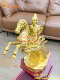 Tượng Đồng Thánh Gióng Để Bàn Cao 24cm