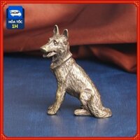 Tượng Đồng Thau Hình Con Chó Becgie Lớn (Kích cỡ: 6.0 x 4.7cm)
