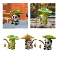 Tượng động vật Mini Điêu khắc thu nhỏ bằng nhựa cho ban công kệ sách trong nhà