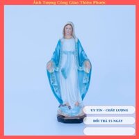 Tượng đức mẹ ban ơn 30cm composite - Tượng Công Giáo trưng bày nhà thờ , phòng khách