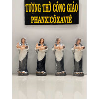 Tượng Đức Mẹ Dâng Chúa Giesu Trong Đền Thánh 13cm Vẽ Tay - Tượng Thờ Công Giáo Phanxico Xavie.