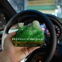 Tượng Đức Phật Di Lặc bằng thủy tinh để taplo xe ô tô cao cấp