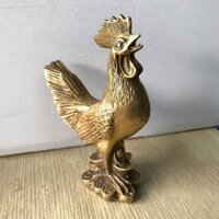 Tượng gà đồng phong thủy , cỡ trung .