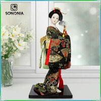 Tượng Geisha Nhật Bản 12 Inch Trang Trí Kabuki Châu Á cho