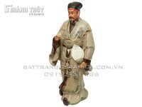 Tượng Gia Cát Lượng bằng sứ cao 80 cm