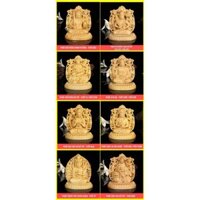 Tượng gỗ để xe ô tô phật Phổ Hiền Bồ Tát bằng gỗ Hoàng Dương - TẶNG 1 VÒNG ĐEO TAY