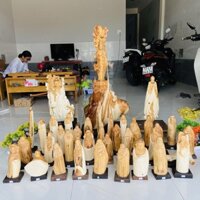 Tượng Gỗ Nhai Bách Di Lặc , Quan Âm , Phật Tổ , Thần Tài , Ông Thọ , Địa Tạng , Trường Mi , Tế Công , Quan Công