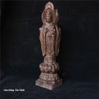 Tượng Gỗ Phật Bà Quan Thế Âm Bồ Tát (22 cm - 30 cm)