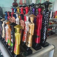 Tượng gỗ sơn mài cô gái Miss Việt Nam - Hình Ảnh cô gái Việt Nam - Quà Tặng - Quà Lưu Niệm Việt Nam - Size 20