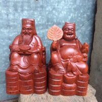 Tượng gỗ thần tài thổ địa c20