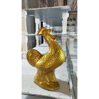 Tượng gốm kim kê (gà vàng)